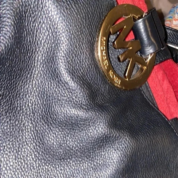 Michael kors Fulton black leather handbag Sz M - Picture 3 of 7